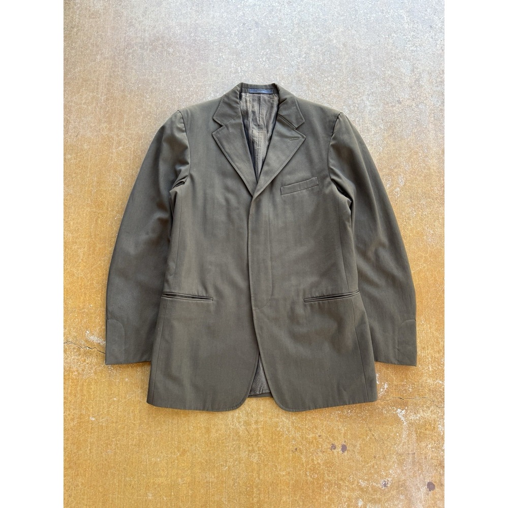 VTG 90s Versace Blazer Jacket Wool Cotton Blend Suit High Fashion Sport Coat (M)